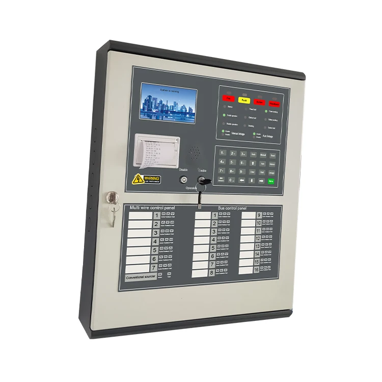 Factory price  Addressable Fire Alarm System 2 Loop  400 linkage Wired  Addressable Fire Alarm Control Panel