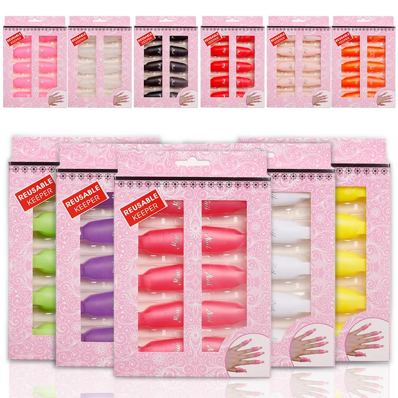 10pcs Plastic Nail Art Soak Off Clip UV Gel Wraps Nail Polish Remover Cover Clips Cleaner Nail Polish Remover Clips