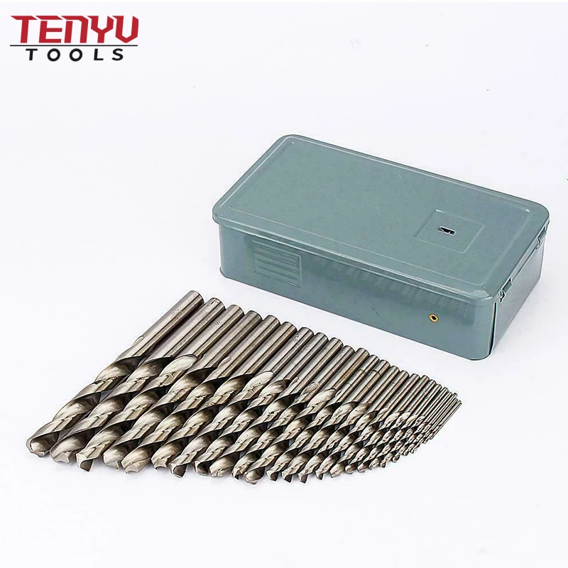 China high quality din338 hot selling durable straight shank wear-resistant 4241 hss twist drill bit 1mm-13mm size