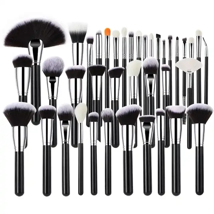 40 Piece Full Set Cosmetic Brush Artist Brush Professional High-Grade Luxury Synthetic Private Label 40 Pcs Makeup Brush Set
