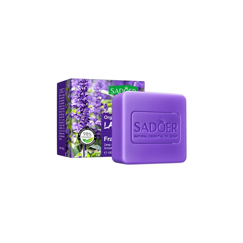Private Label SADOER Natural Extract Whitening Brightening Organic Soap Face Wash Soap Deep Cleansing Body Bathing Soap