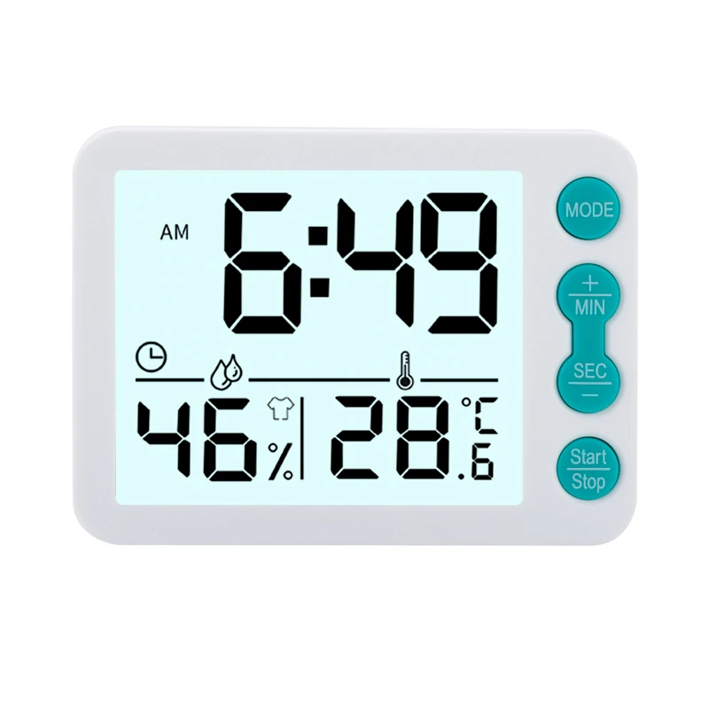 Timer Digital Kitchen Timers Smart Clock For Cooking Waterproof Square And