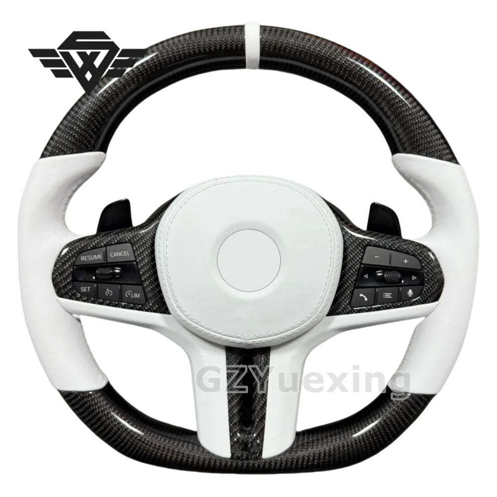For BMW G Series G20 G28 G29 G30 G32 G15 G01 G02 G05 G06 G07 G38 G11 G12 M3 M4 M5 M6 M8 Custom Carbon Ciber Steering Wheel