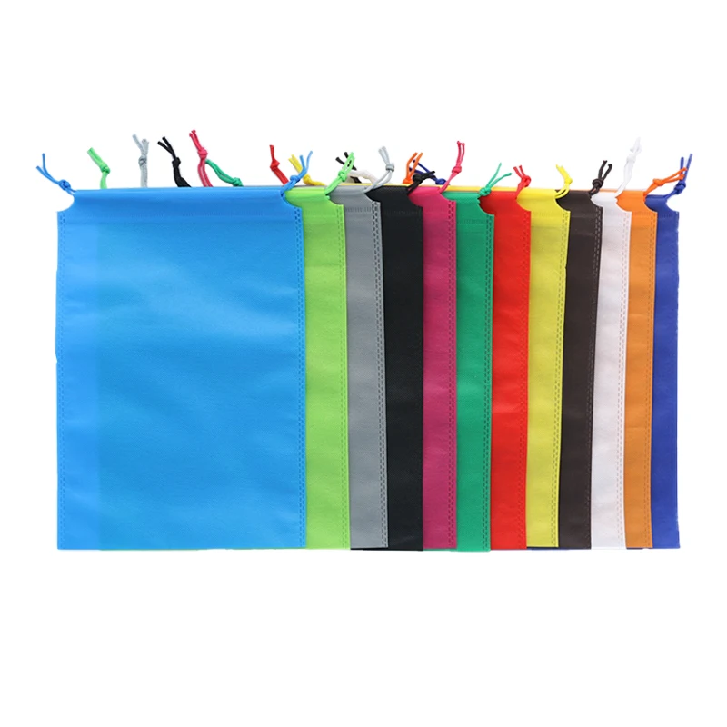 Nonwoven Drawstring Bag Clothing Shoes Dust-proof Environmental bundle pocket Drawstring Bag for packaging tote bag