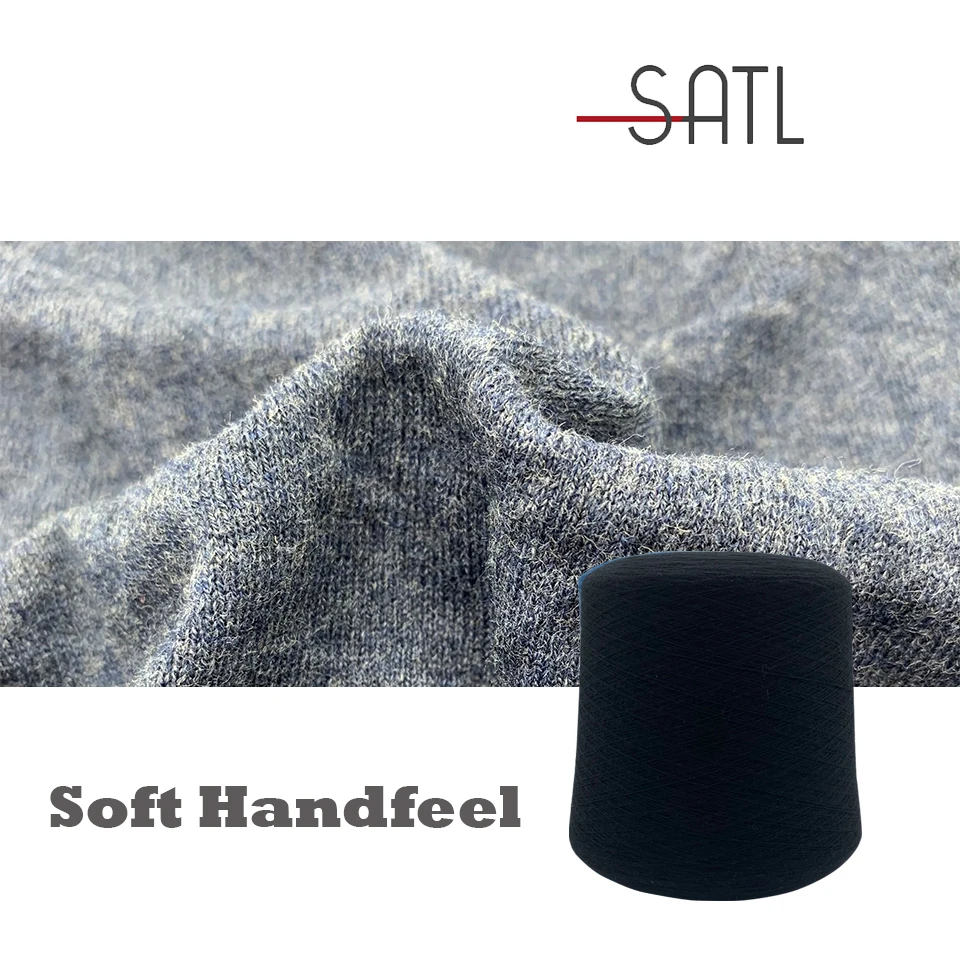 Лучшая цена 2/50 нм 42% хлопок 28% полиамид 30% PBT окрашенная пряжа для свитера