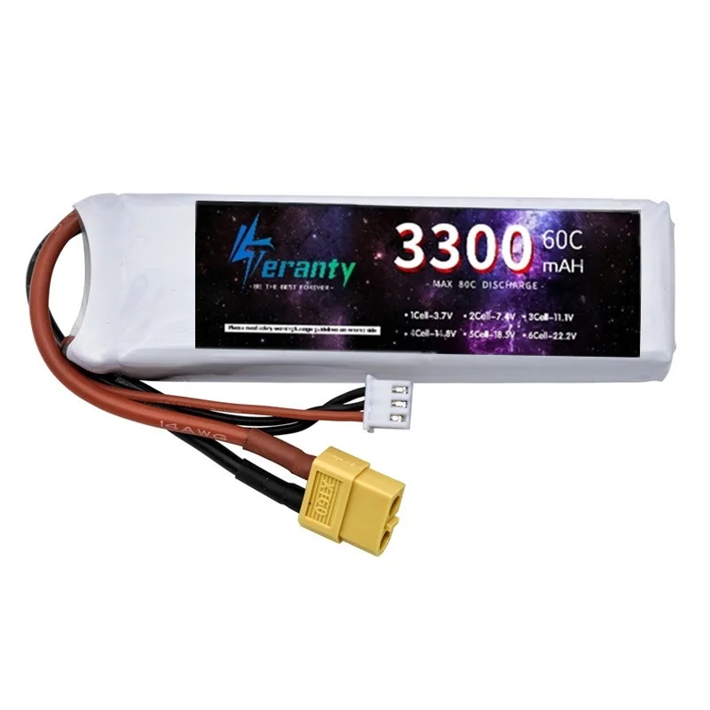 Квадрокоптер 7 4 V 2S 3300MAH 60C для пульта дистанционного управления автомобиля FPV drecopter Boat Deans T JST XT30 XT60 Connector Battery