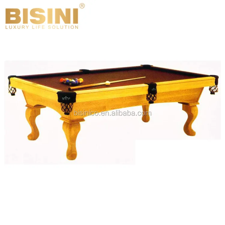 
Attractive Chinese Style 9 feet Mahogany Wood Billiard Table Antique Black Eight balls Pool Table 