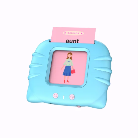 Rechargeable Kids Learning Machine Kids Laptop Learning Machine Toy with 60pcs Flash Cards for Children English Learning