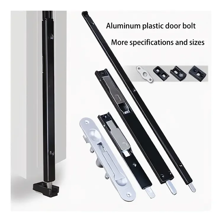 High security vertical door bolt aluminium vertical door flush bolt for aluminum wooden double doors