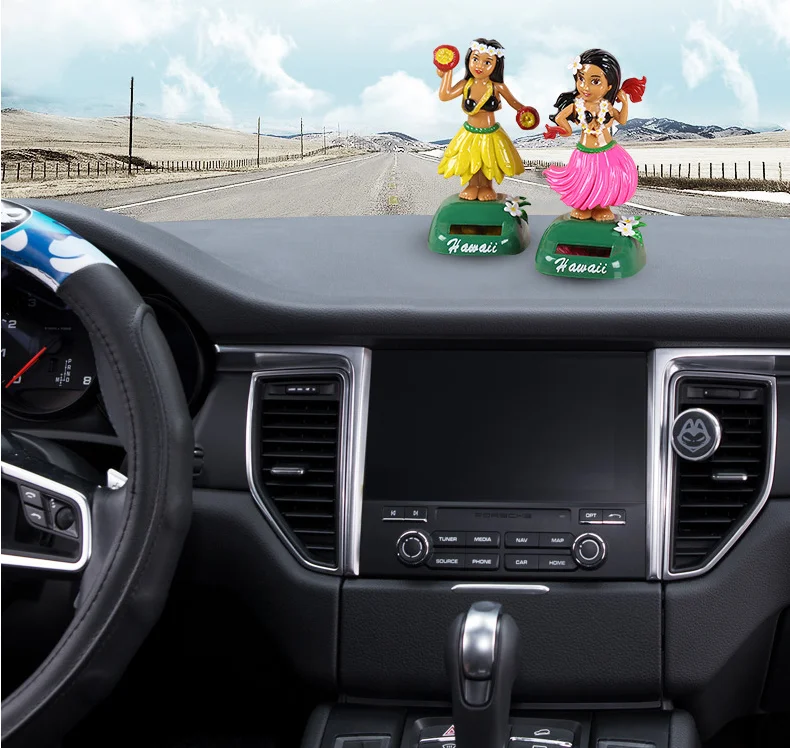 
Free Sample Hawaii Hula Dashboard Doll Posing Solar 