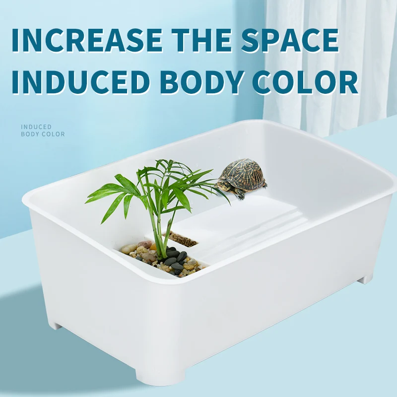 Yee Wholesale Big White Amphibious Reptiles Turtle Tank Cases