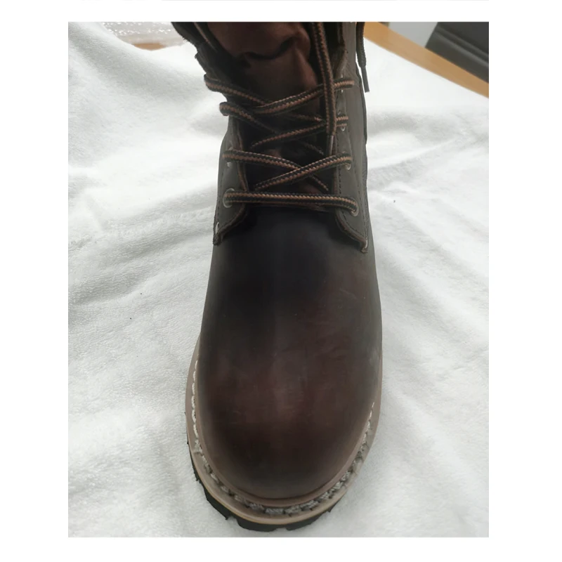 Free samples with factory price for china custom shoes work men safety boots leather cat work boots on one station service
