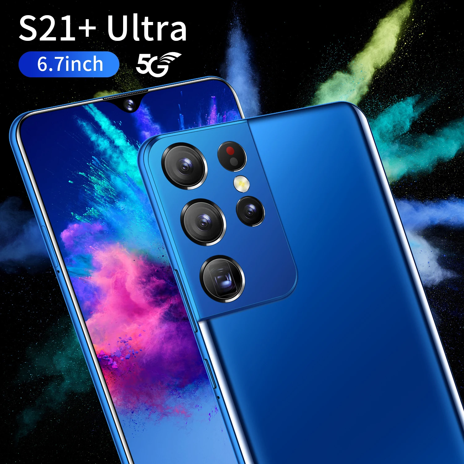 Примечательной 6,9 Inch, глобальная версия, оптовая продажа S21 + U Ltra 8 Гб 256 Гб класс 100% новый 16MP 32MP мобильного телефона 6800 мАч батарея