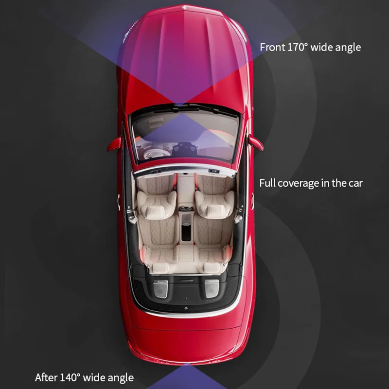 2023 new product 1080P 4 Channel Dashcam Front and Rear Car Camera WiFi GPS Dash Cam for Car