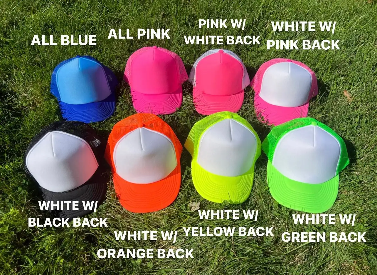 Custom Embroidery Trucker Hat Barbewire Baseball Cap Gorra Snap Back 5 Panel Print Rope Foam Sublimation Mesh Trucker Hat