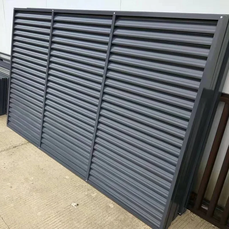 ZONRON fashion model OEM ODM customized New design aluminium outdoor window louvers