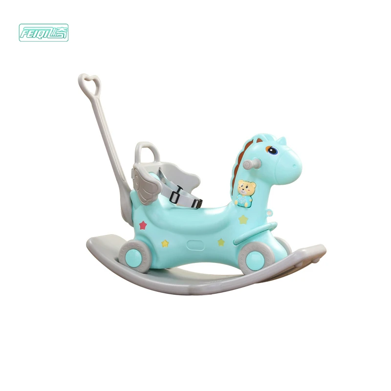Недорогой детский музыкальный малыш ходунки детские игры дети пластиковый Единорог катание на качающейся лошади для продажи