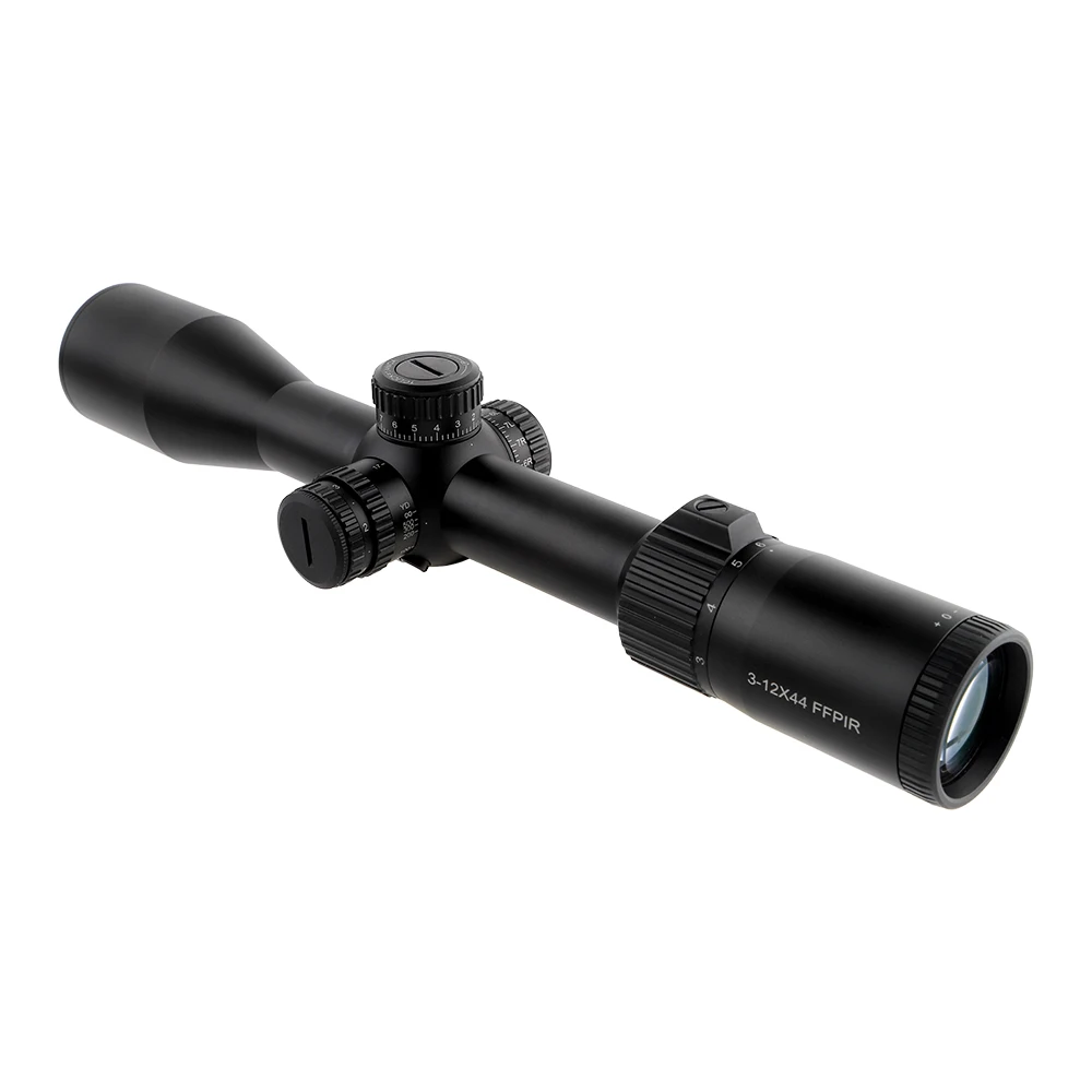 OEM Ultra Compact scope 3-12x44 FFP light weight customized reticle illumination light Red light short range