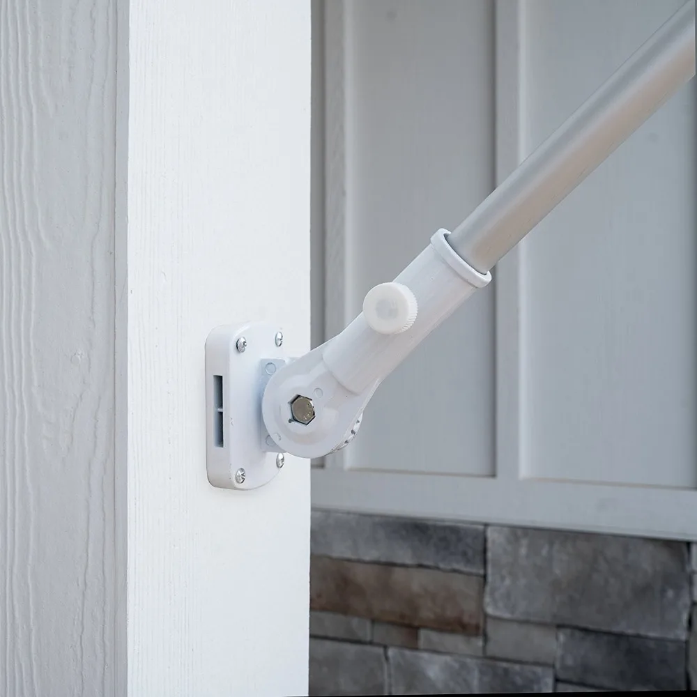 Hot Selling Adjustable Aluminum White Powder Coated Outdoor Flag Pole Bracket
