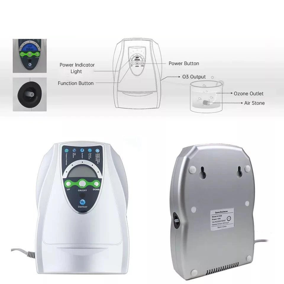 220v 110v 500mg Portable Office Home Use Ozone Air Purifier Kitchen Small Ozone Generator For Vegetables Sterlizer