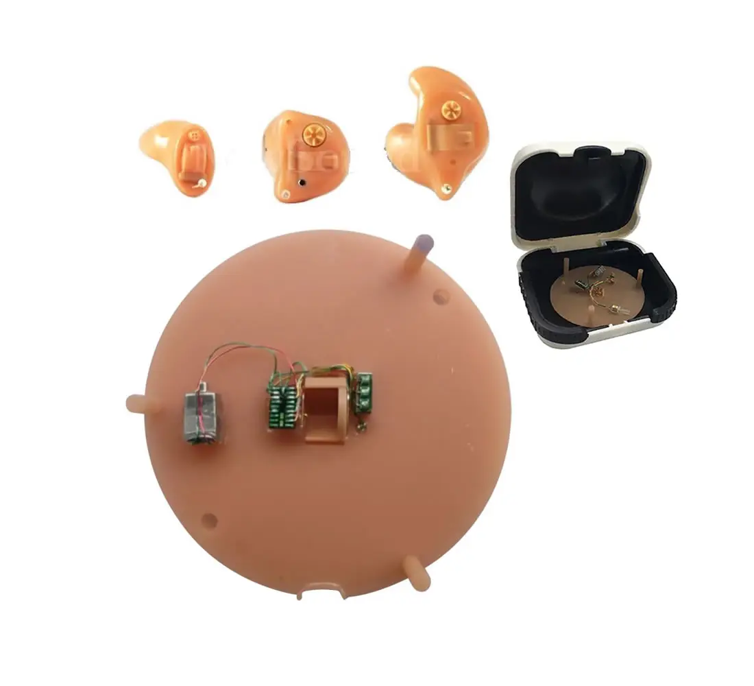 Hearing Aids Faceplate CIC ITC ITE Hearing Aid Faceplate Kits with Digital Hearing Aids Circuit Receiver Microphone for Earmould