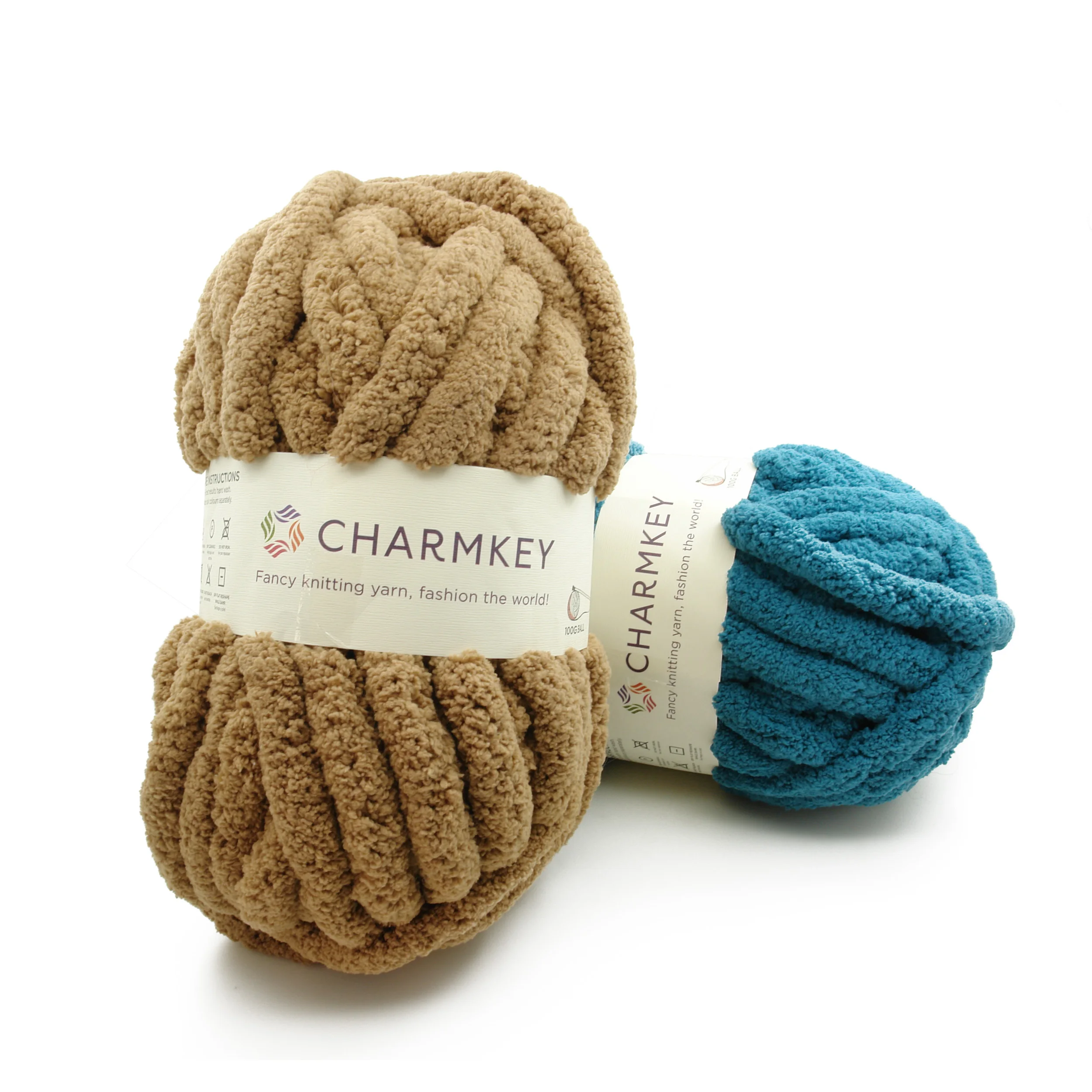 Hot sale 100% Polyester chenille chunky thick yarn for arm knitting