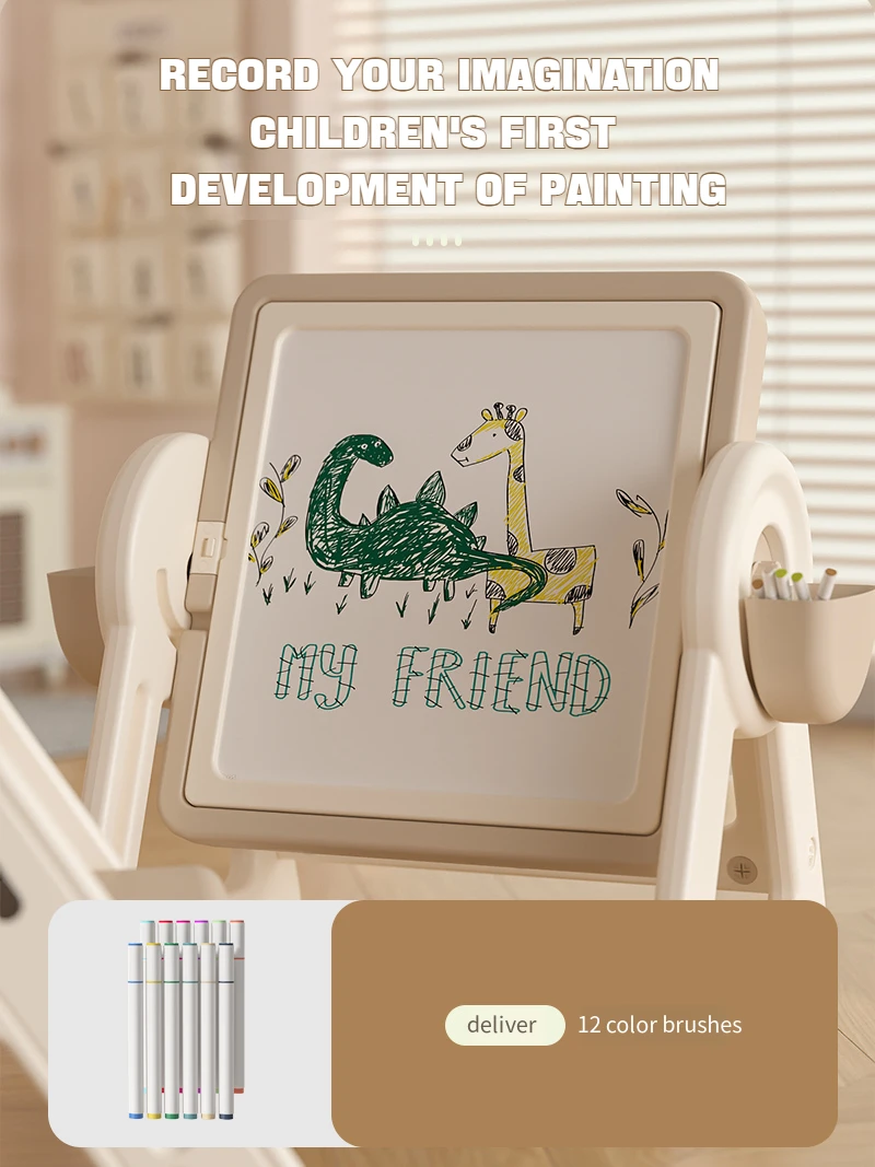 High Quality Drawing Board Toys Foldable Block Building Tables Drawing Toy Set For preschool kids