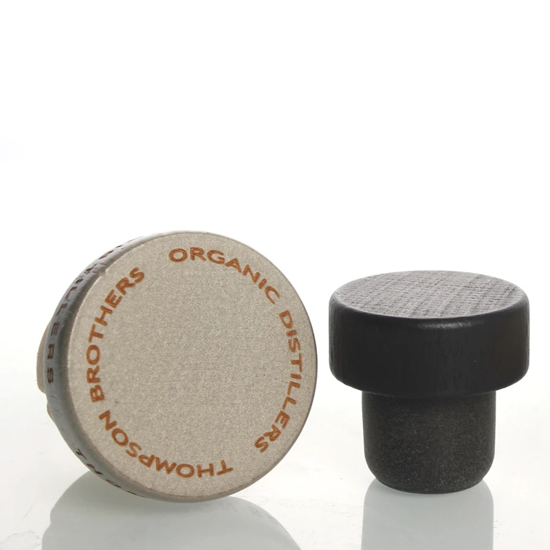 top carve cork bottle stopper wooden cork spirits liquor bottle wood top cap