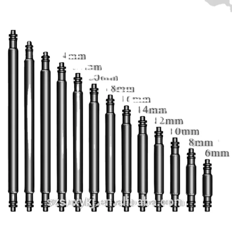 Spring strap 316L double support stainless steel buckle with replaceable 2.0MM raw ear pins
