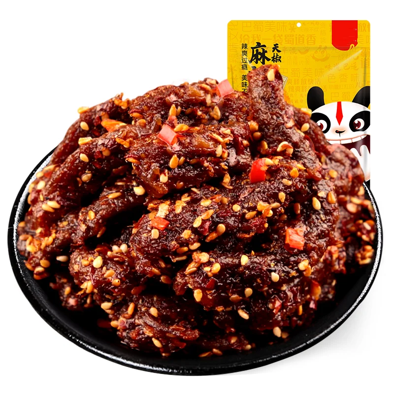 Hot&Spicy beef jerky 66g exotic snacks  China Wholesale Market Price Beef Jerky Processing Plant Spicy Dried Beef Jerky