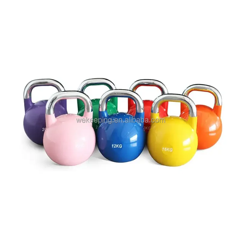 Strength Training Weight Lifting kettlebells Color Steel Competition Kettle Bells Adjustable Cheap Cast Iron Kettlebell