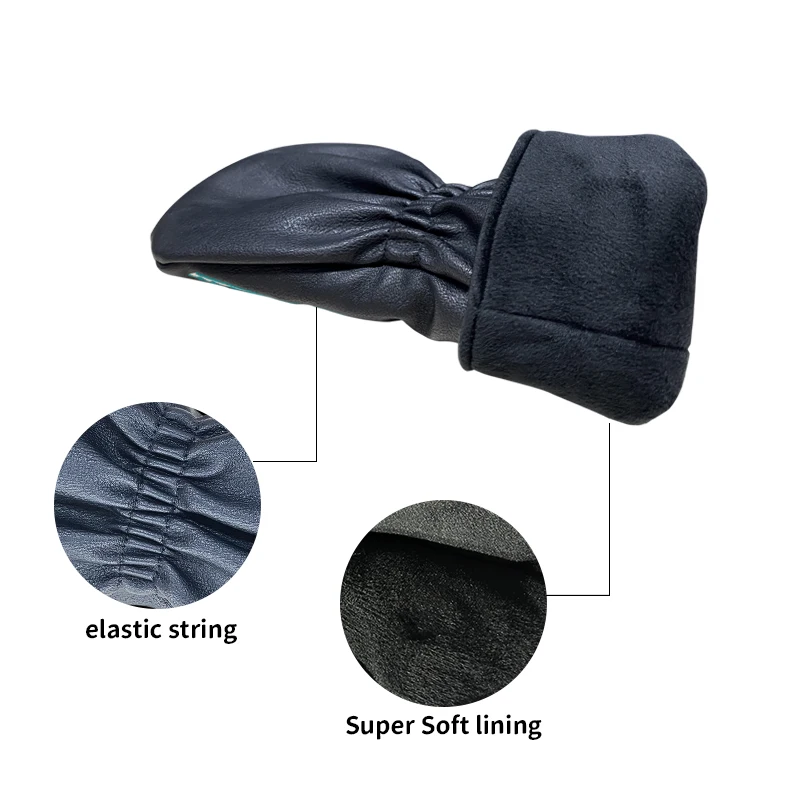 Wholesales Golf Headcover Embroidery and Printing Custom logo Design PU leather Driver Head Cover