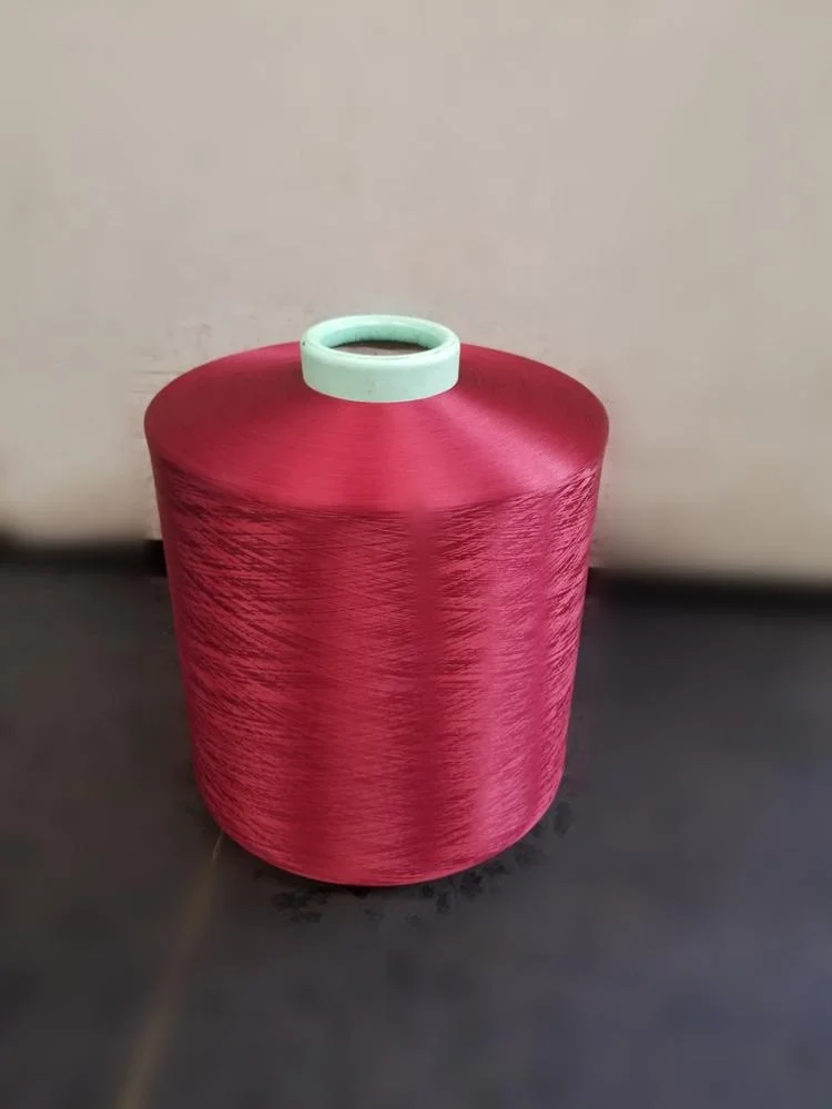 100% polyester dty yarn for blanket&carpet weaving dope dyed colors DTY yarn