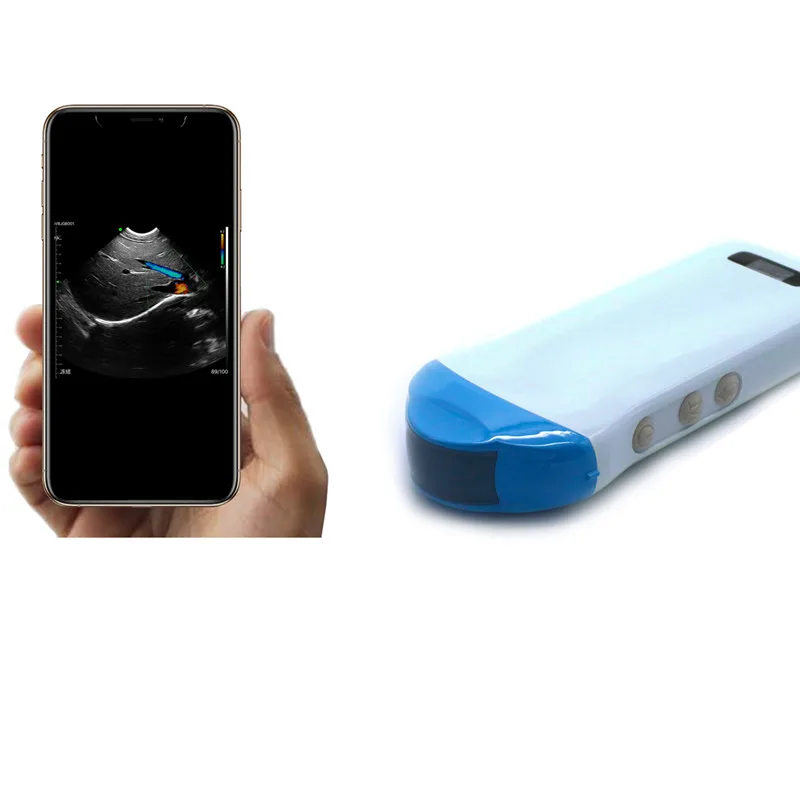 Konted android+Ios+Windows C10RS  micro convex color doppler wireless ultrasound probe for animal/Vet