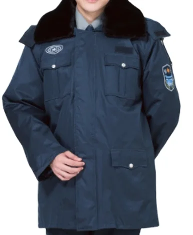 Winter multi-functional reflective strip cold-proof coat subway cashmere cotton coat security cotton coat