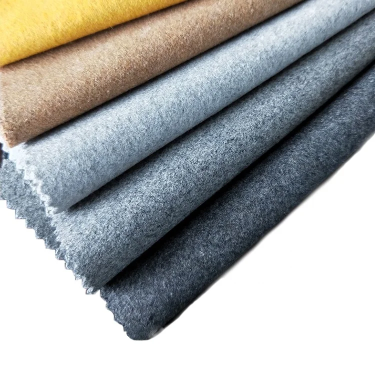 
OEKO Melton Wool felt flannel fabric for Overcoat 