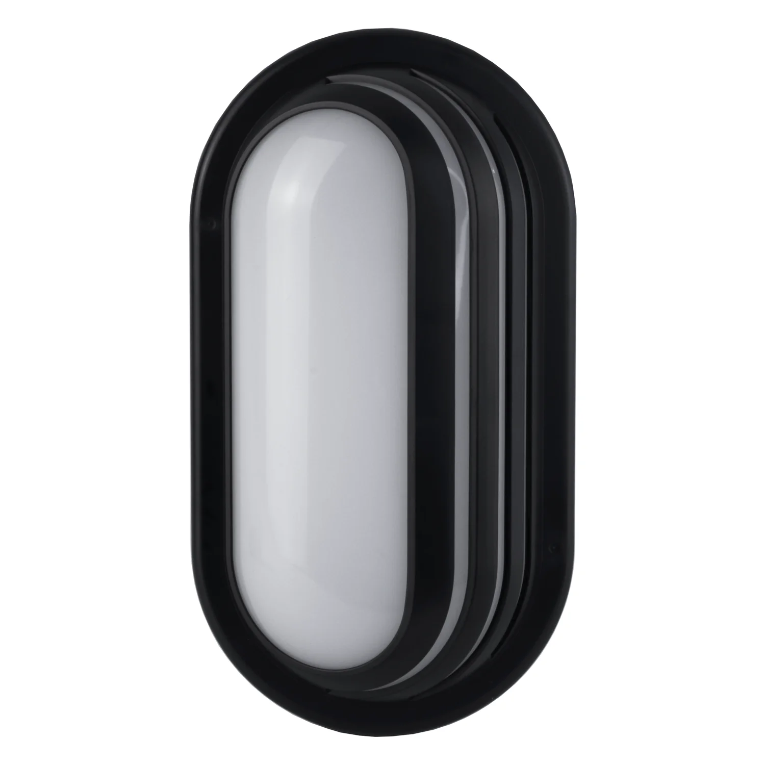 15W Oval LED Bulkhead Light for Wall and Ceiling Mount, Opal Diffuser, IP65,IK08 Waterproof for Outdoor Use