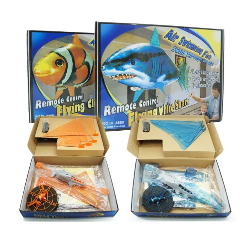 Kids Toys Gifts Party Decoration Toy Remote Control Shark-Toys Fish Infrared RC Flying Air Balloons Fish
