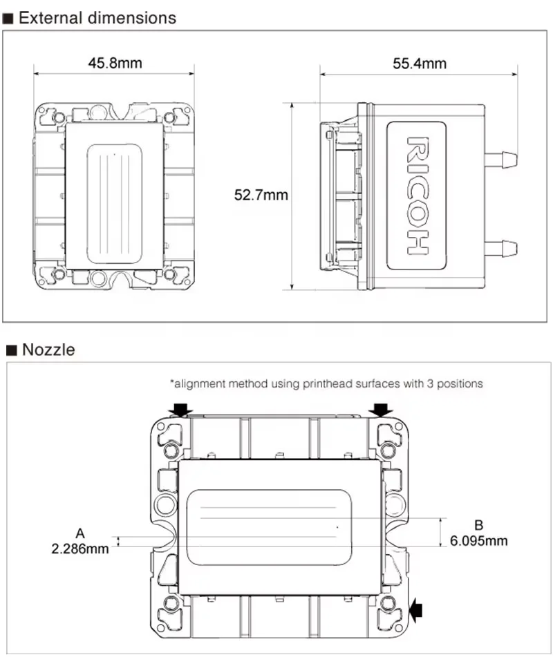 RICOH TH5241 Gen5i печатающая головка для оригинальной Ricoh 3.5PL