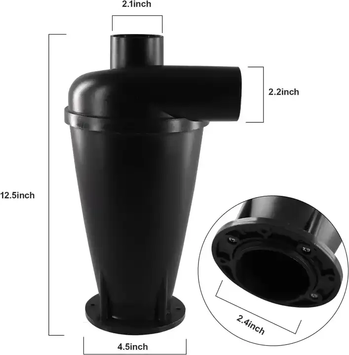 Cyclone Dust Collector Turbocharged Household Portable Auto Cleaning Cyclone Dust Separator