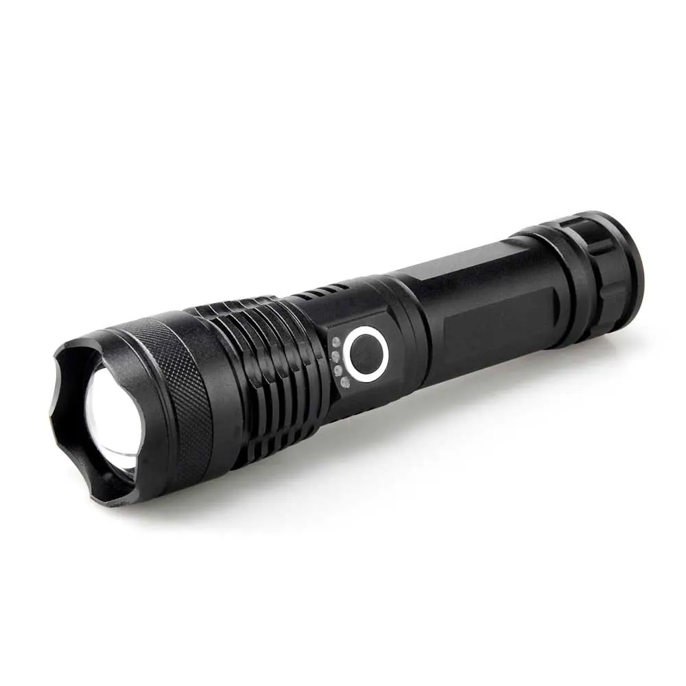 
High-power 5 X5MM LED 20W 5V Micro USB Rechargeable Telescopic Zoom Flashlight Suitable For Camping, Climbing, Night Riding, Cav 