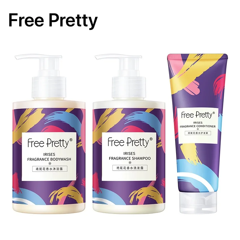 OEM  natural sulphate free argan oil  shampoo hair conditioner shower gel private label hair care  gift  set