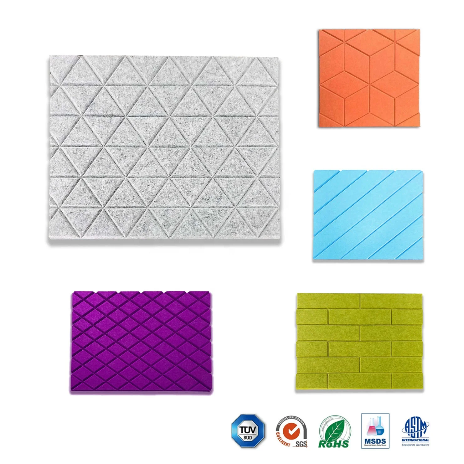 
2440*1220*12mm Laser Cutting Acoustic Panels, Polyester Acoustic Board, Pet Acoustics 