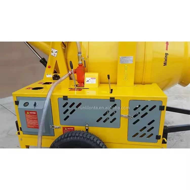LONTA JZC500DH 3 bags 500L self loading diesel engine hydraulic pump betonniere construction cement concrete mixer machine price