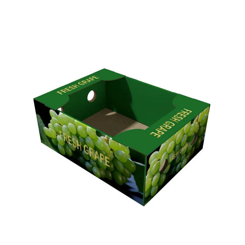 Purchase Durable Green Grape Packaging Box Export Carton for Grape Fruit Packaging Custom Agricultural Orchard Products Gift Box