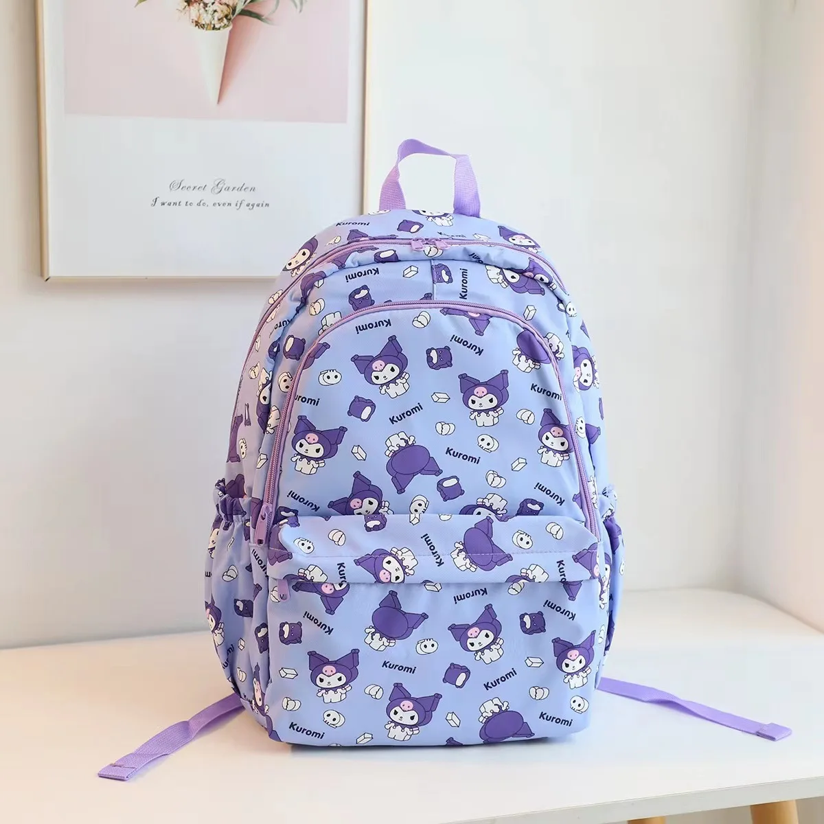 Japanese little devil student backpack elementary school stationery bag backpack lightweight multi-layer large casual backpack