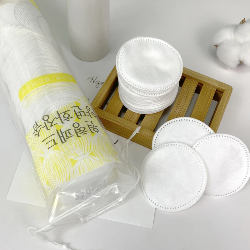 Premium Round Organic Disposable Facial Cosmetic Pure Cotton Pads Organic Cotton Pad face Makeup Remover Pads