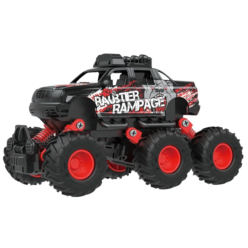 Hot Sale 6-wheel Animal Pattern Metal Car 6 4 Models Mixed Alloy Model Pull Back Toy Off-road Vehicle