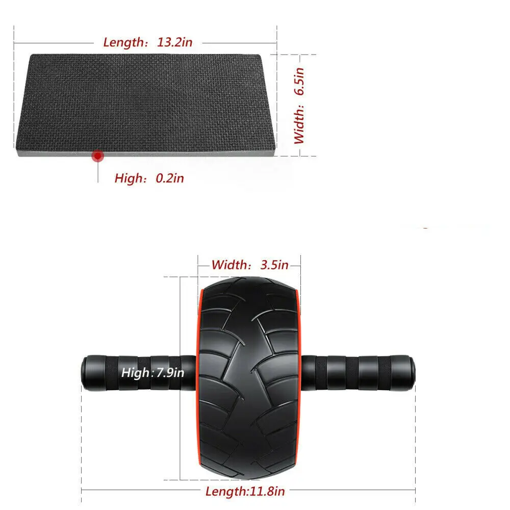 ONESTARSPORTS Ab Wheel Fitness Exercise Equipment Household Abdominal Wheel Roller With Knee Pad