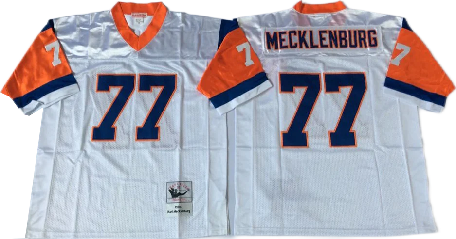 Винтажная одежда для футбола Денвера 49 d.smith 77 Мекленбург 27 atwater 57 t.jackson Мужская футболка 1 - 9 Pi